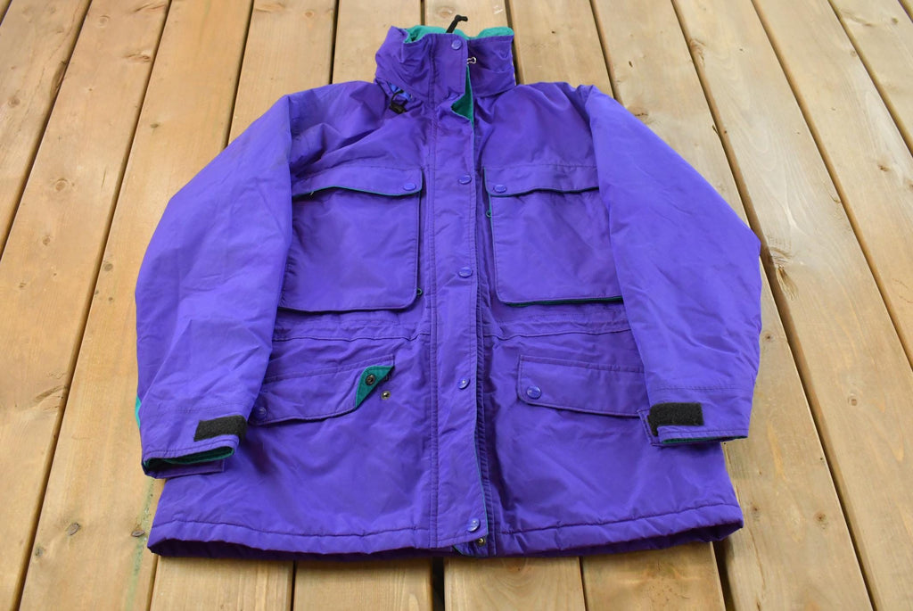 Vintage 1990s L.L. Bean Gore Tex Parka Jacket Women's L / Vintage Winter Jacket / Full Zip / Made in USA / 90s LL Bean