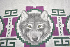 Vintage 1990s Majestic Wolf Outdoorsman Crewneck Sweatshirt Made In USA