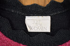 Vintage 1990s Made In USA Heart Graphic Knitted Sweater