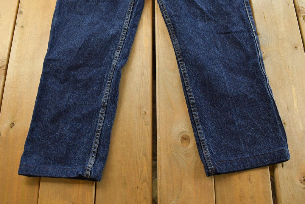 Vintage 1990s Levi's Two Horse Leather Tab Denim Dark Blue Jeans Men's 34 x 28 / 90s Levi's / Streetwear / Made in USA