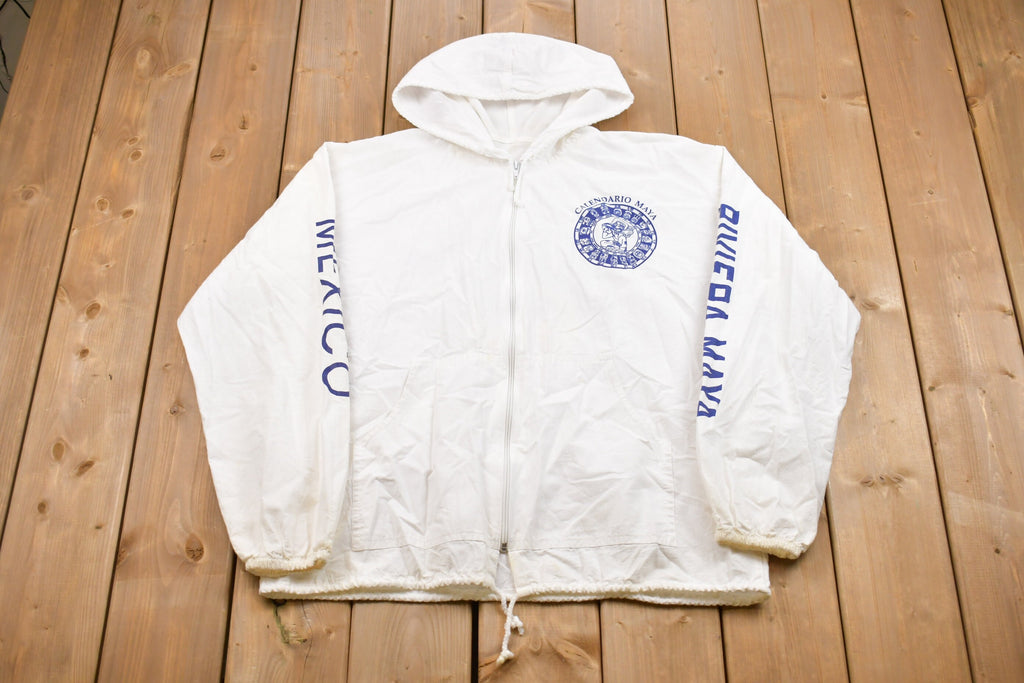 Vintage 1990s Calendario Maya Windbreaker