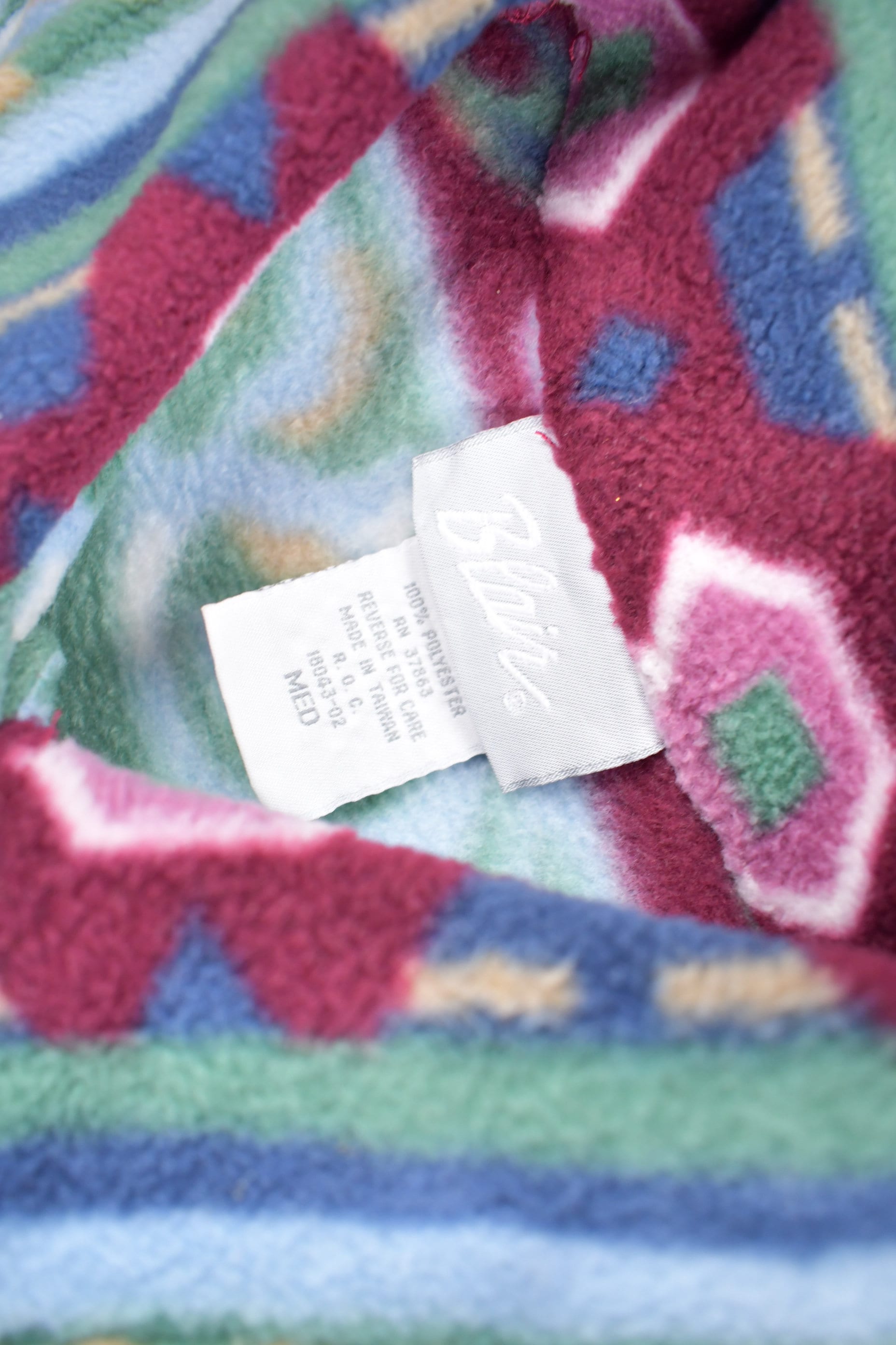 Vintage 1990s Blair Rose Theme Fleece Sweater