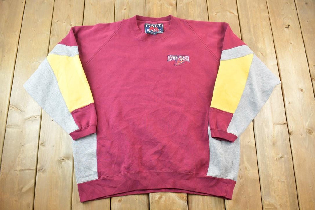 Vintage 1990s Galt Sand Iowa State University Collegiate Crewneck