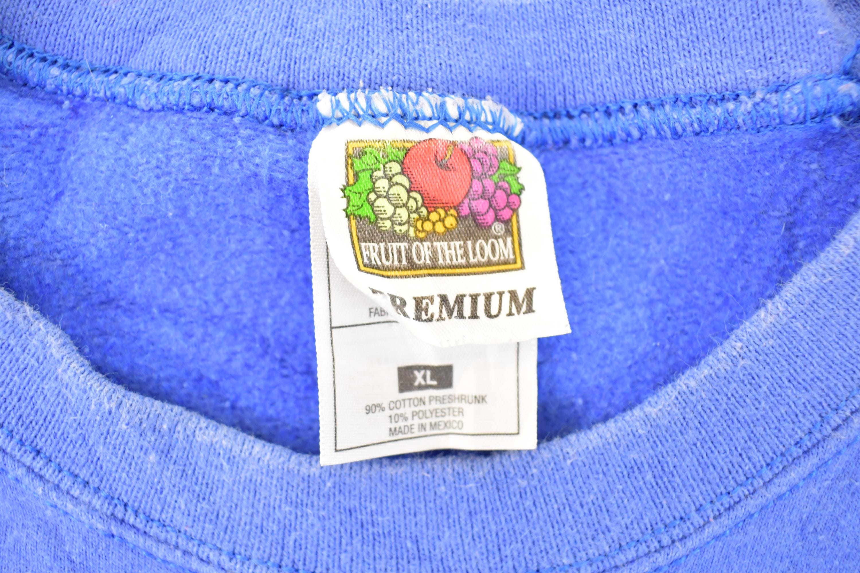 Vintage 1990s FOTL Premium Heavyweight Blank Crewneck Sweatshirt Men's L