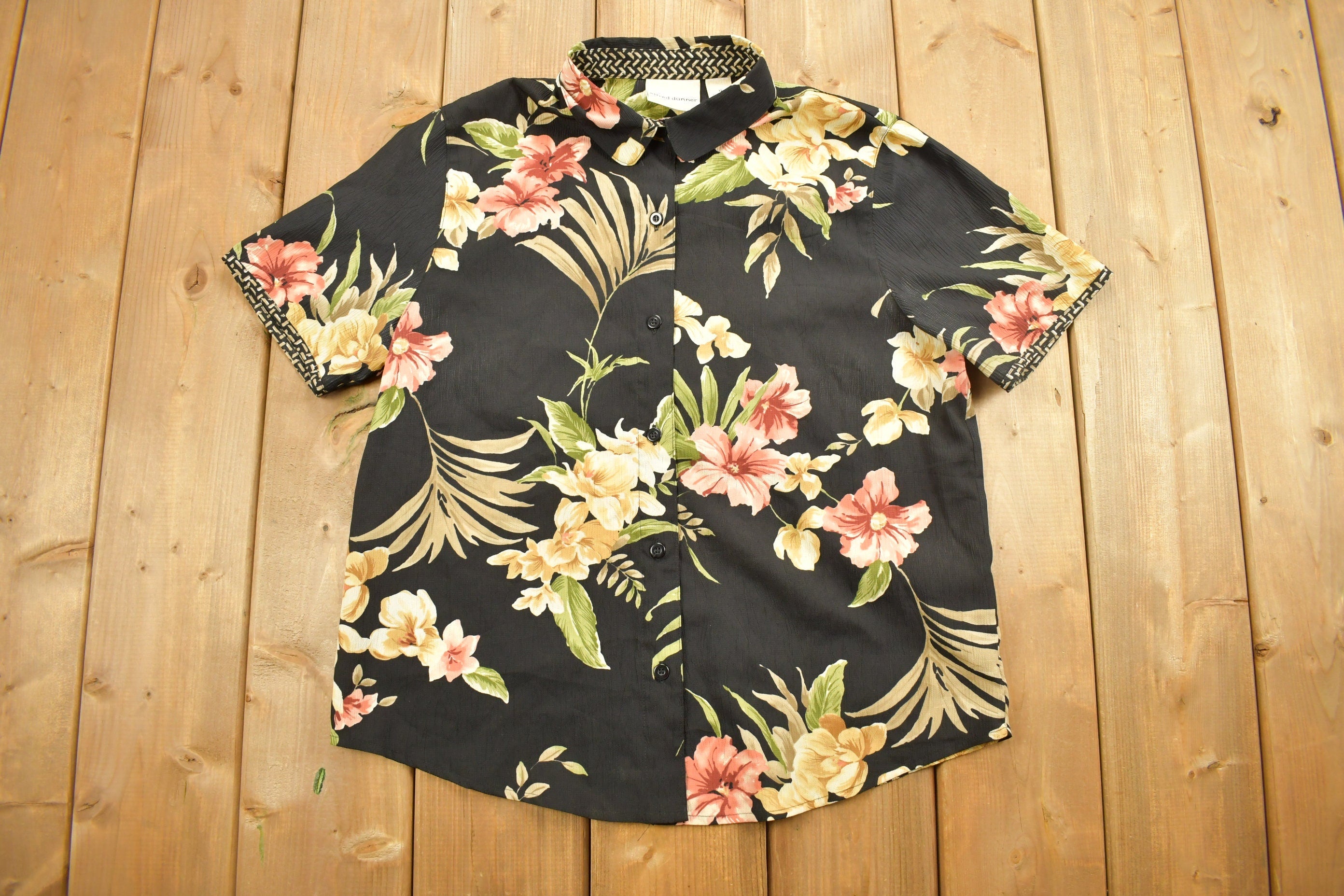 Vintage 1990s Alfred Dunner Floral Button Up Shirt