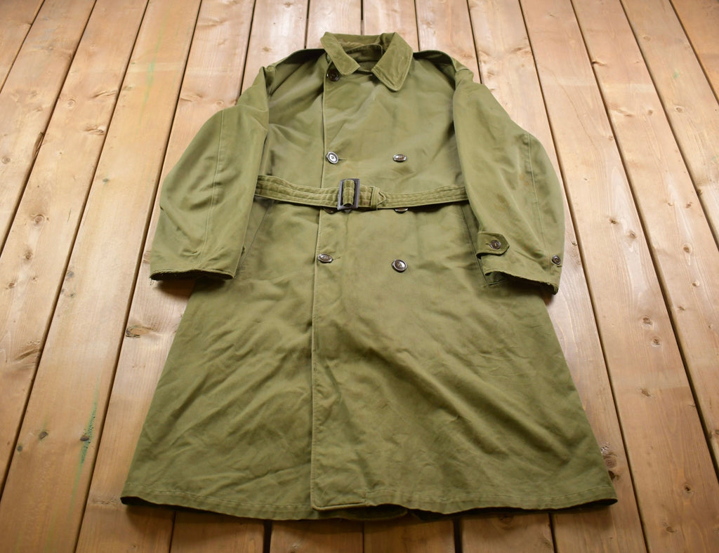 Vintage 1953 OG 107 Military Overcoat Army Trench Coat