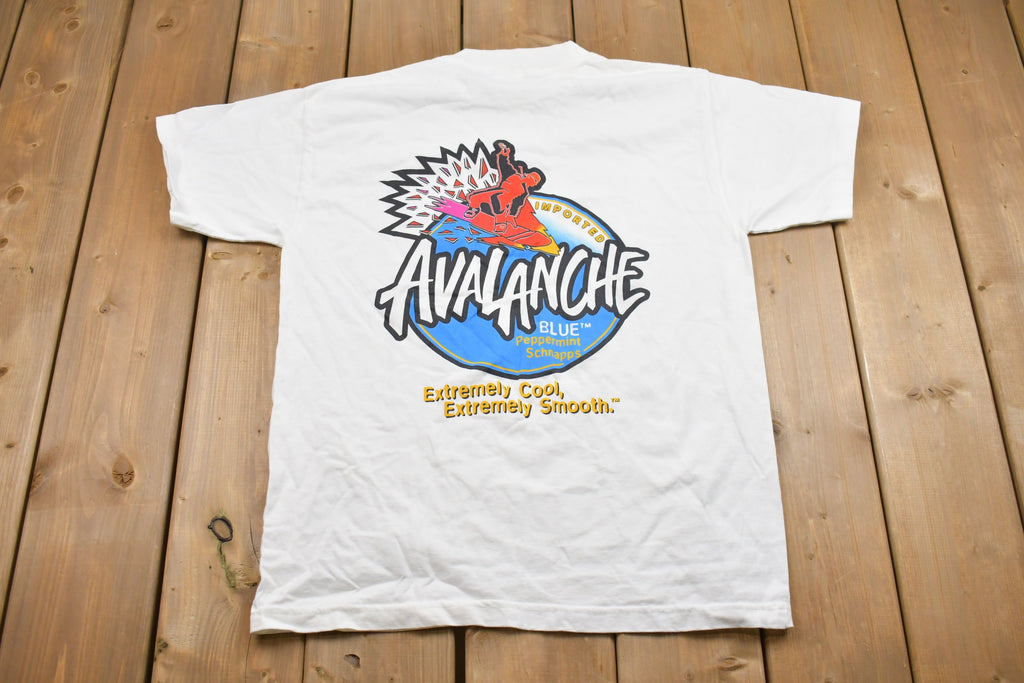 Vintage 1990s Avalanche Peppermint Schnapps Graphic T-Shirt