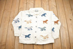 Vintage 1990s horse Embroidered Knit Sweater