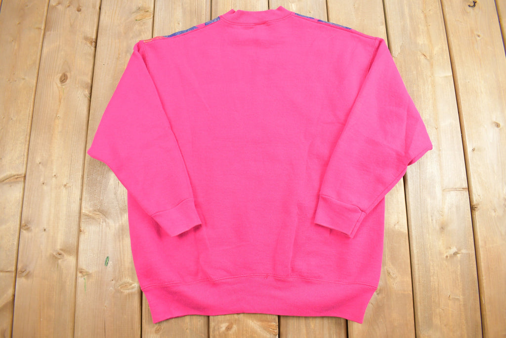 Vintage 1990s Cute Plaid Crewneck Sweatshirt