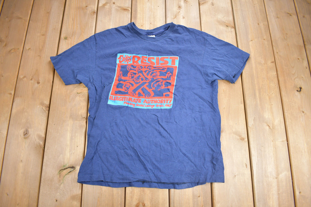 Vintage 1980s A Call To Resist Illegitimate Authority Graphic T Shirt