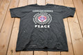 Vintage 1990s Cleveland Schools Peace Graphic T-Shirt