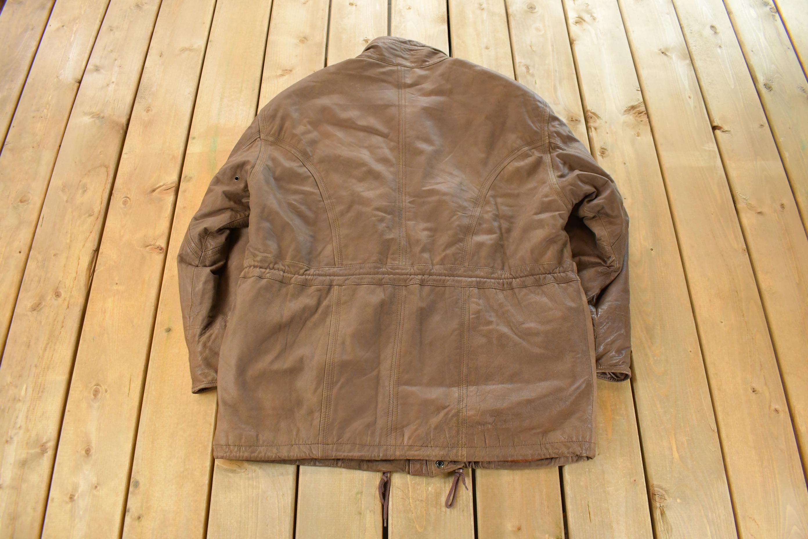 Vintage 1980s Don Camillo Leather Jacket Men's XL