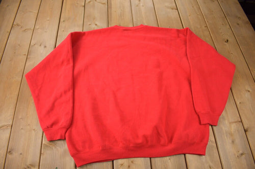 Vintage 1990s Linda Tilson Cute Animals Bow Wow Crewneck Sweater Made In USA