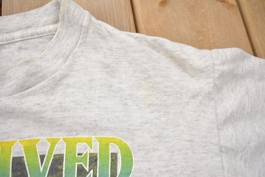 Vintage 1990s I Survived the Snake Mad River Boat Trips Souvenir T Shirt