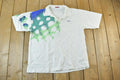Vintage 1980s Wilson Tennis Polo Single Stitch Wrap Around Graphic Print T-Shirt