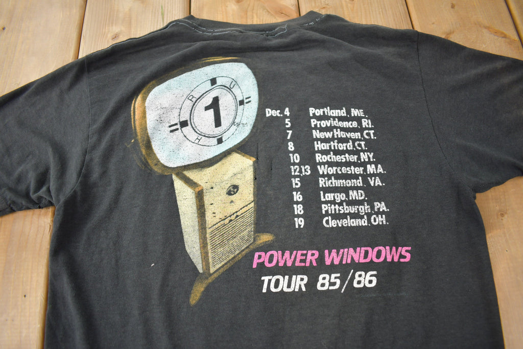 Vintage 1985 Rush Power Windows Tour Single Stitch Band T-shirt Made in USA