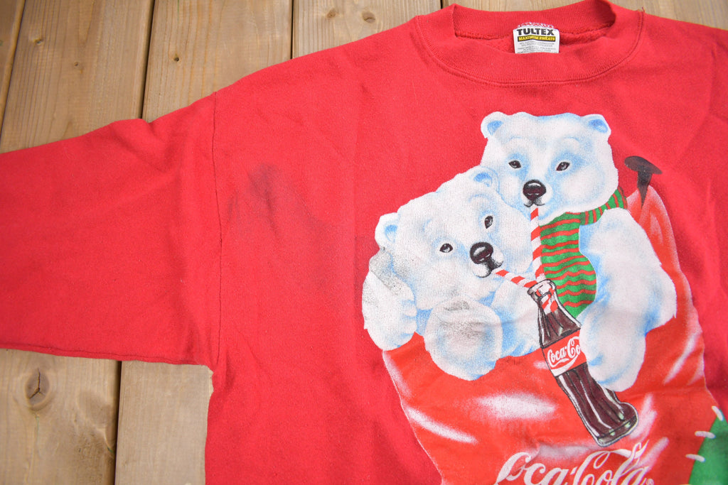 Vintage 1995 Coca Cola Polar Bear Crewneck Sweatshirt