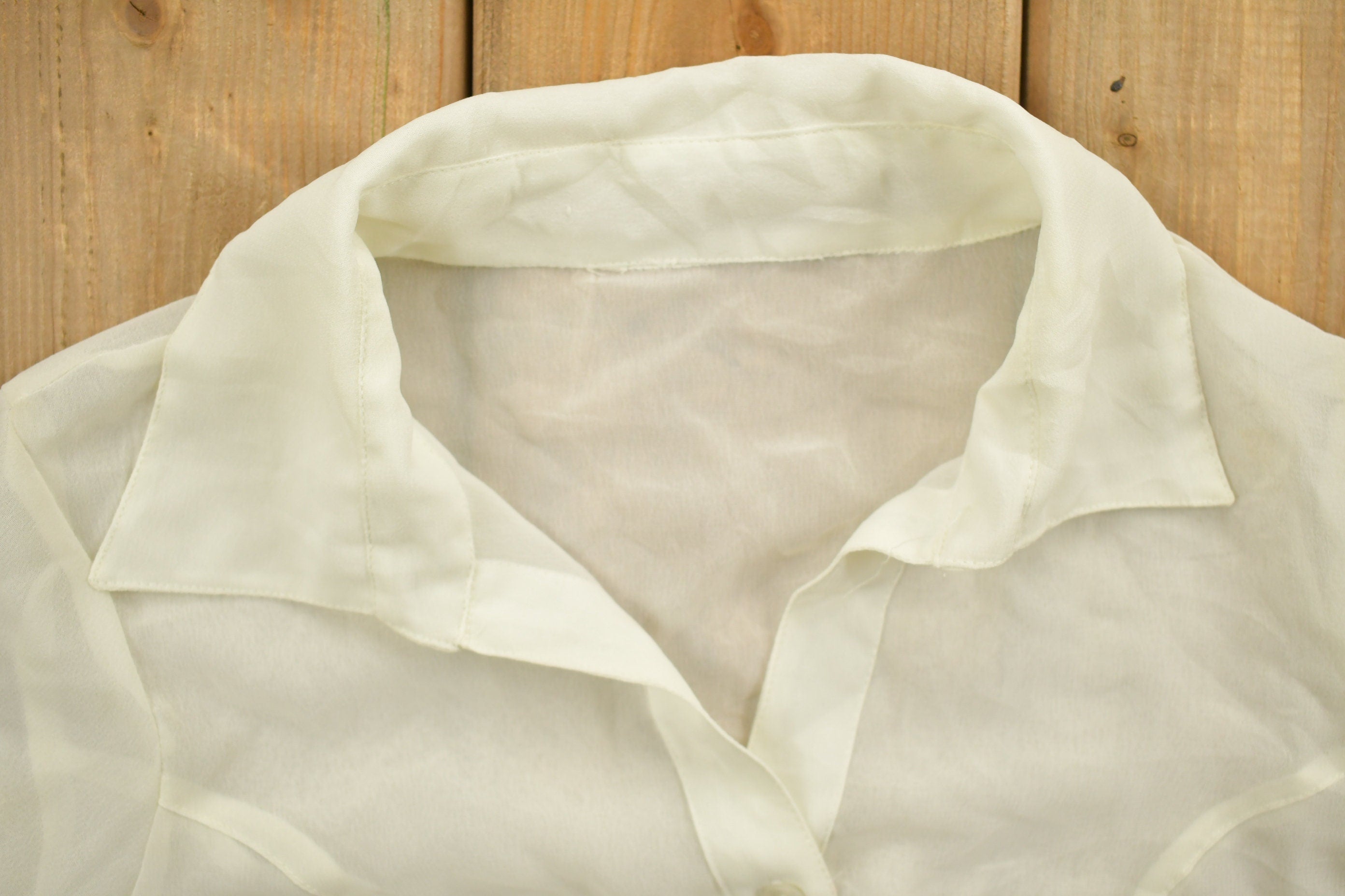 Vintage 1990s Light Button Up Shirt