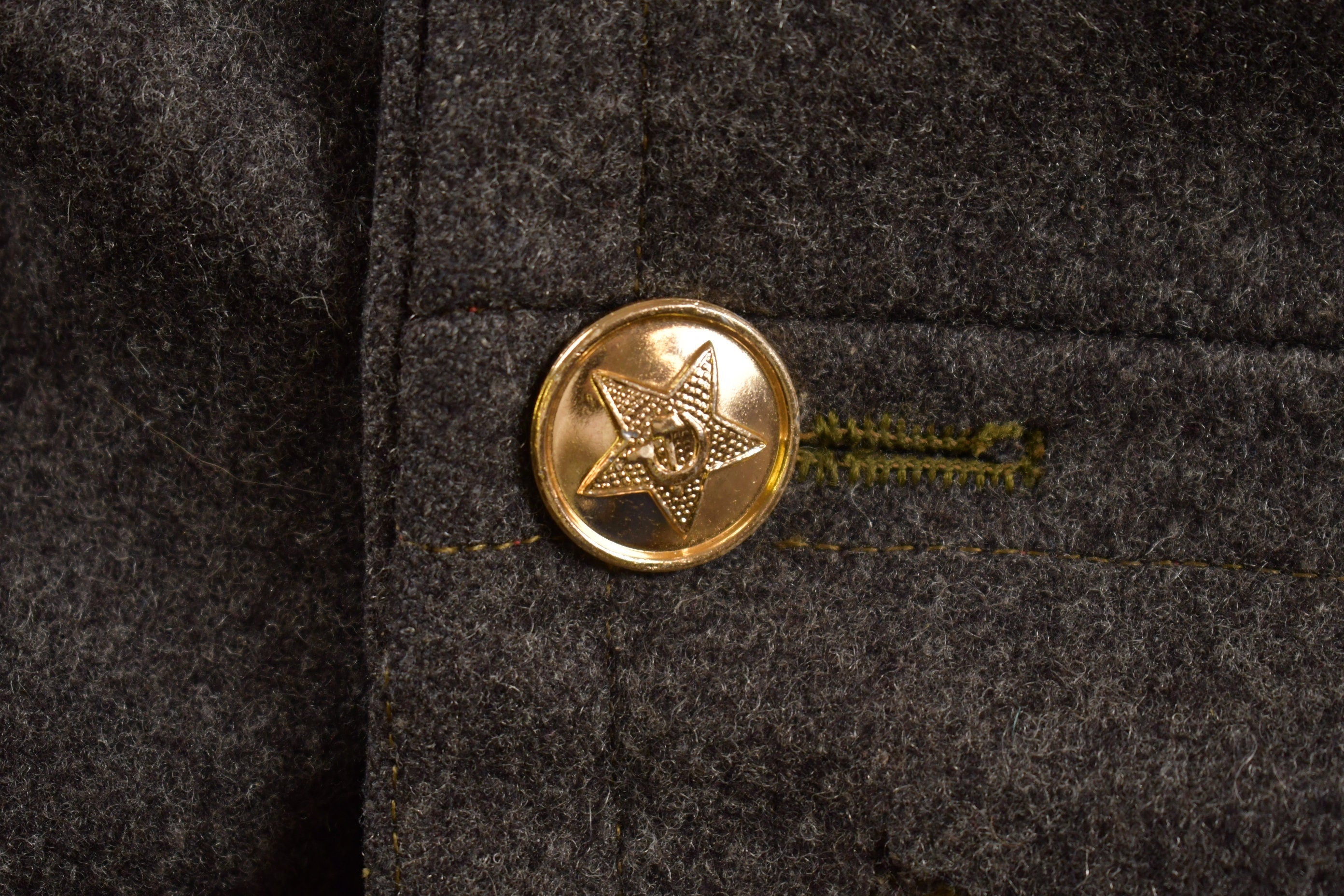 Vintage 1950s Military 100% Wool Jacket