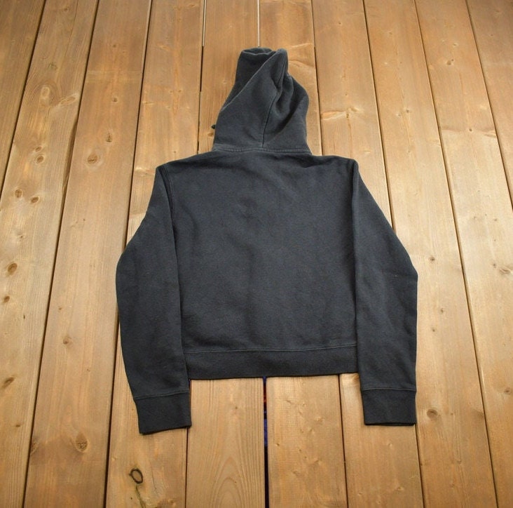 Vintage 1990s Polo Jeans Embroidered Zip Up Hoodie Made In USA