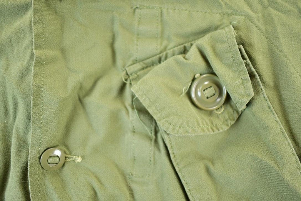 Vintage 1980's Military Button Up Shirt Mens L
