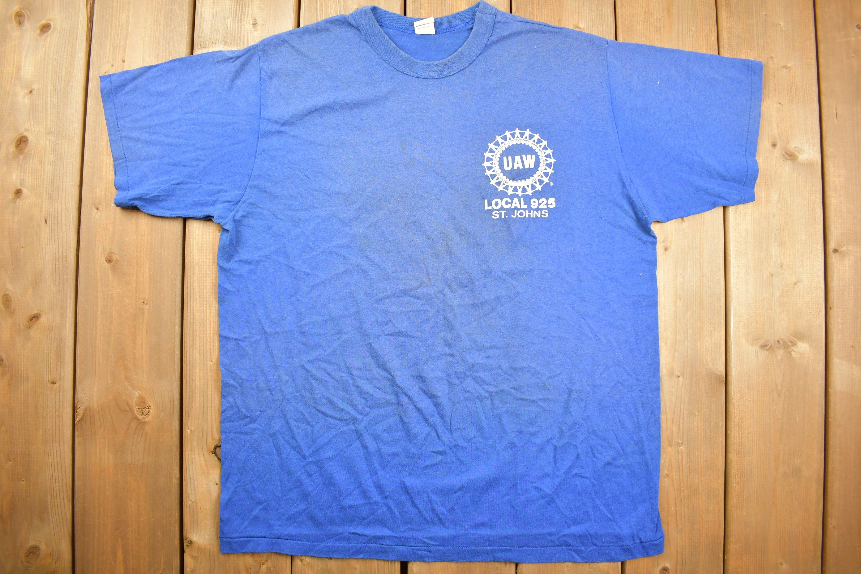 Vintage 1980s UAW Local 925 St Johns Graphic T Shirt