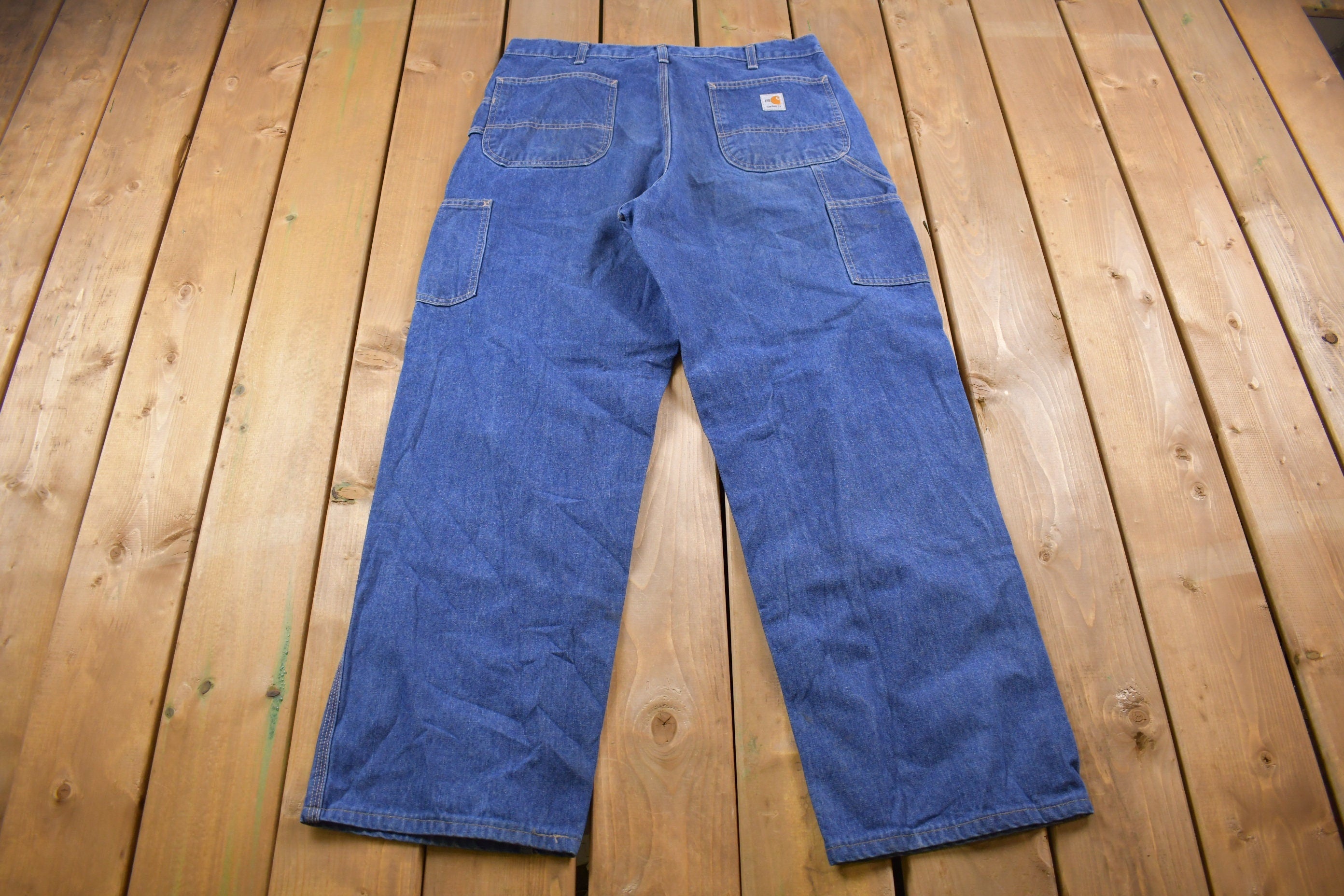 Vintage 1990s Carhartt Fire Resistant Carpenter Work Pants Size