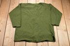 Vintage 1980s Houndstooth Knitted Sweater
