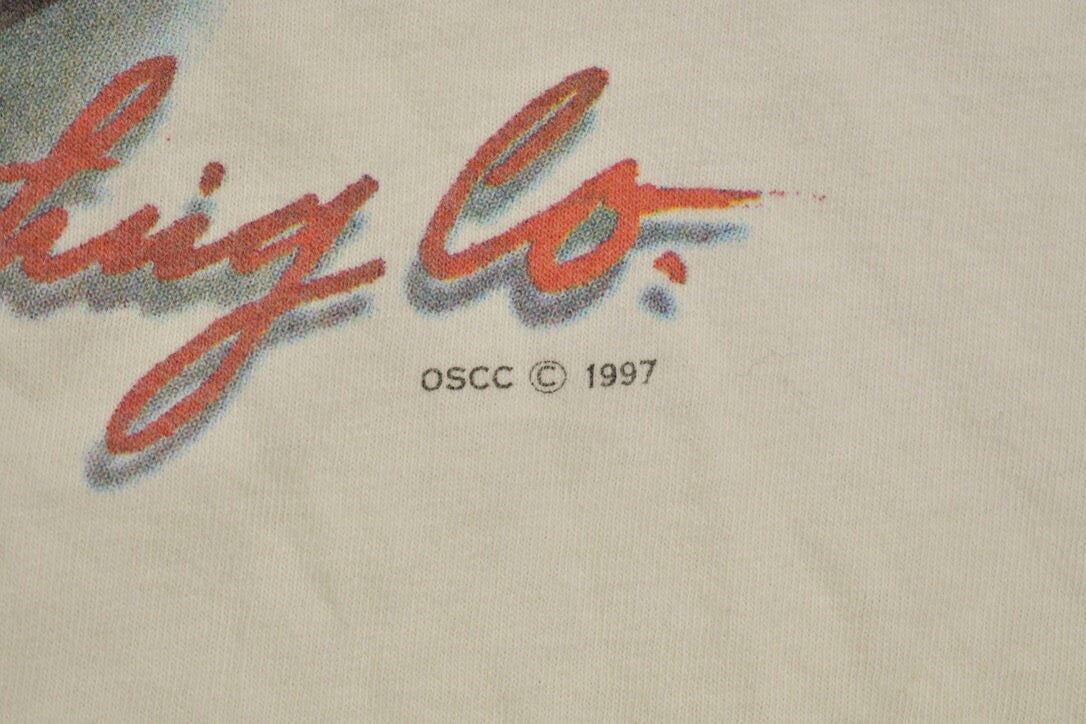 Vintage 1990s Old School Clothing Basketball Graphic T Shirt