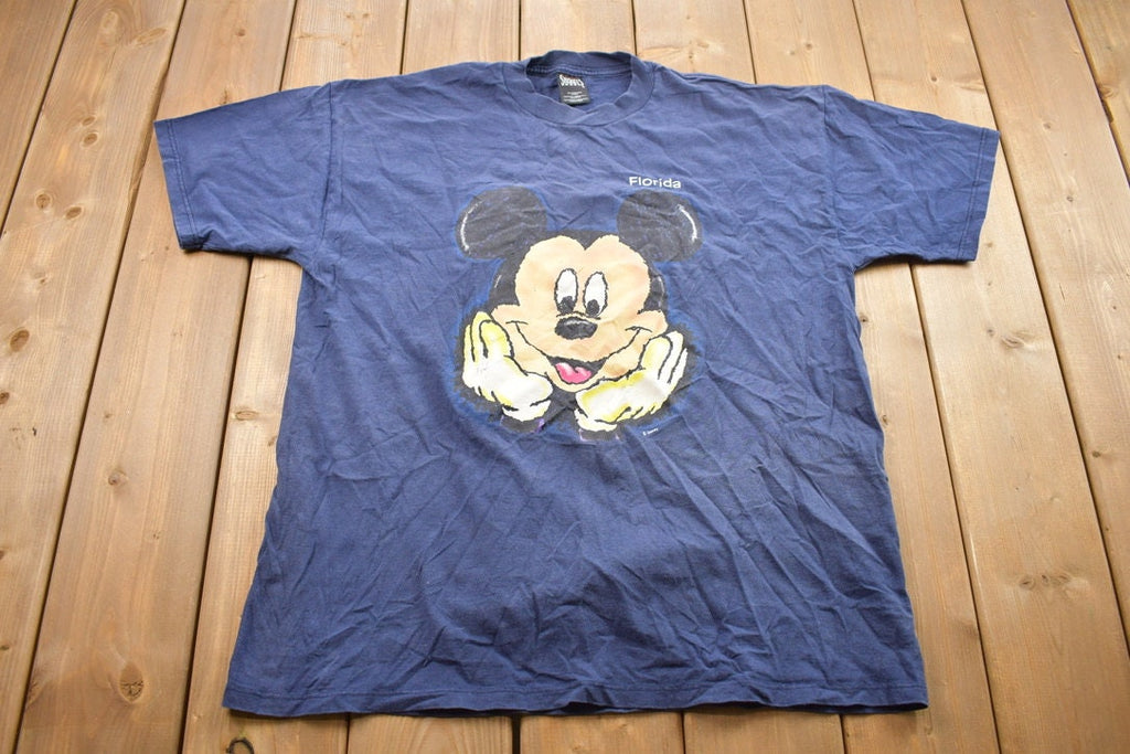 Vintage 1990s Florida Mickey Mouse Disney Cartoon Promo T-Shirt