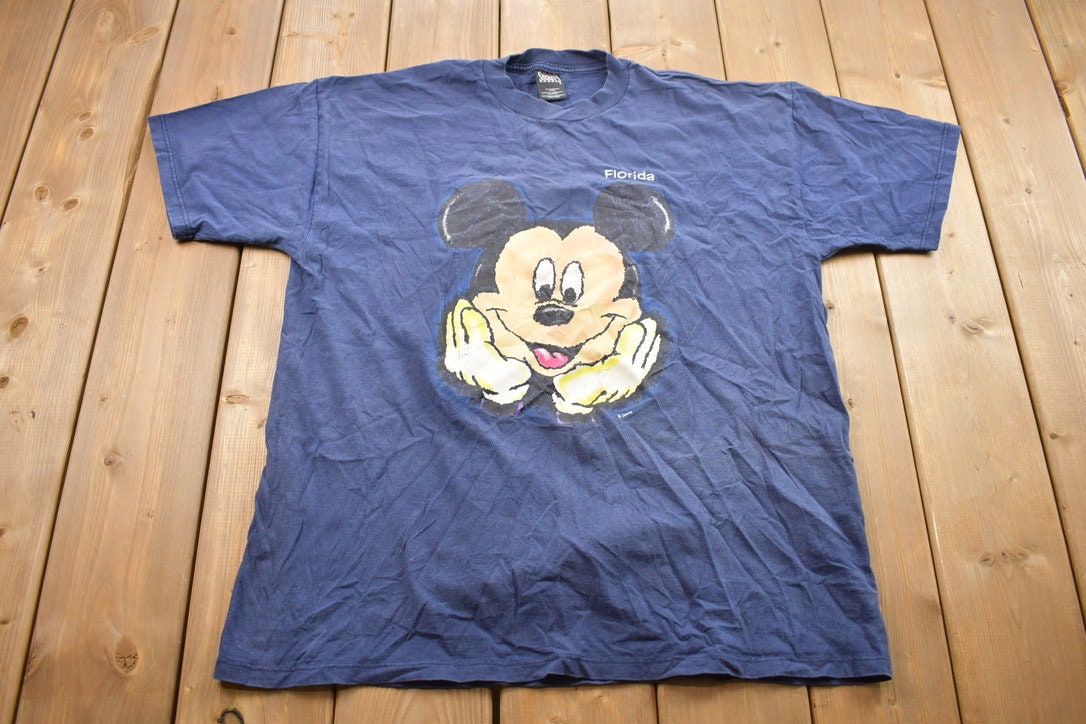 Vintage 1990s Florida Mickey Mouse Disney Cartoon Promo T-Shirt