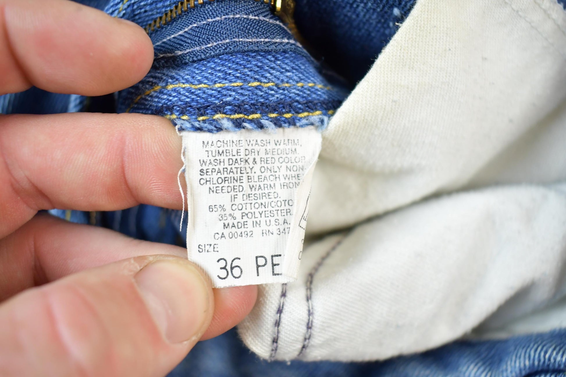 Vintage 1970s Lee Denim Jeans Size 32 x 25