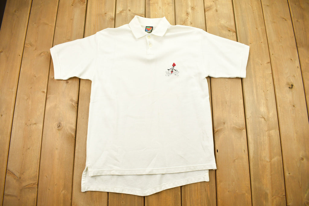 Vintage 1990s Disney Embroidered Goofy T Shirt