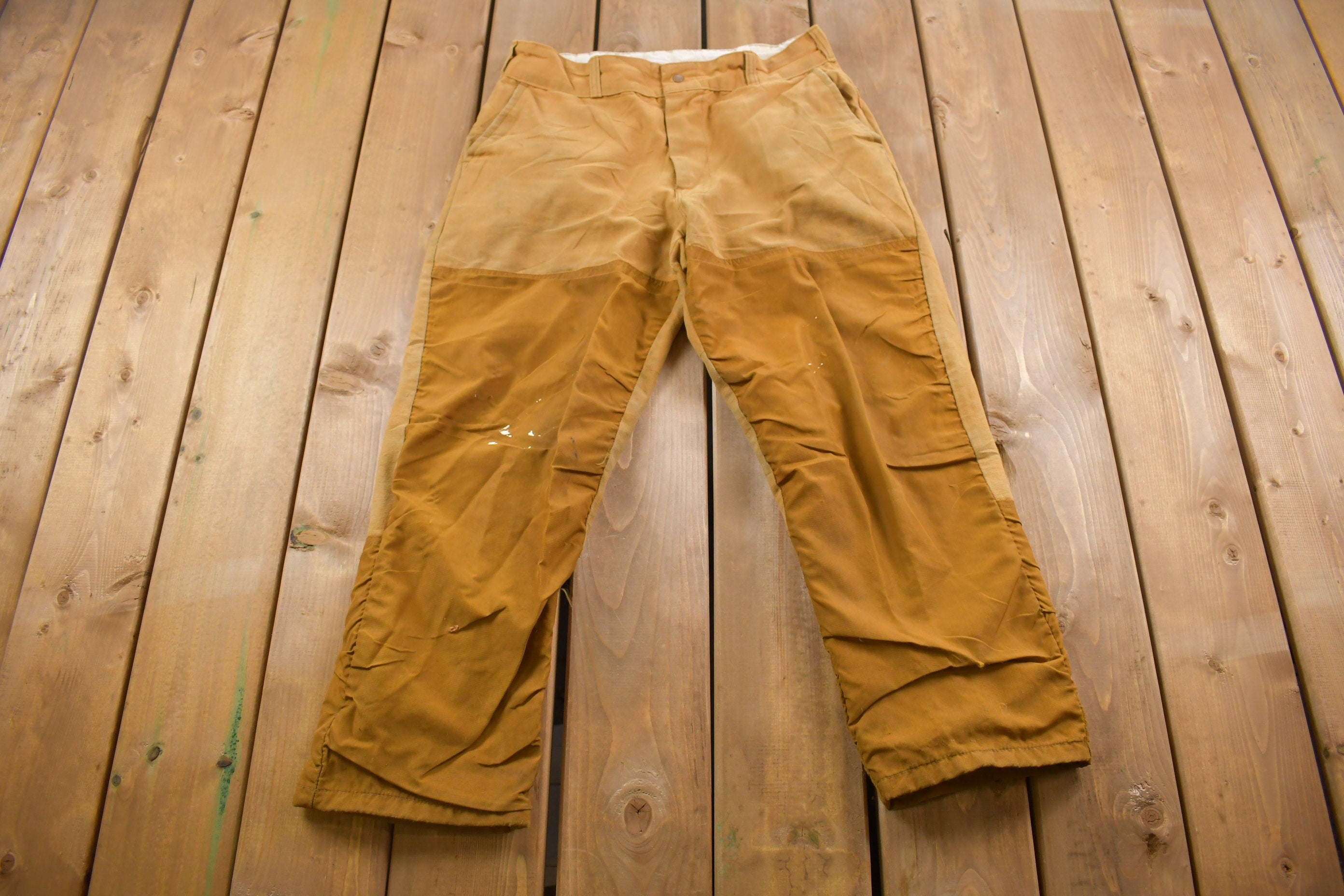 Vintage 1980's Red Head Nylon Double Knee Pants 34 x 26