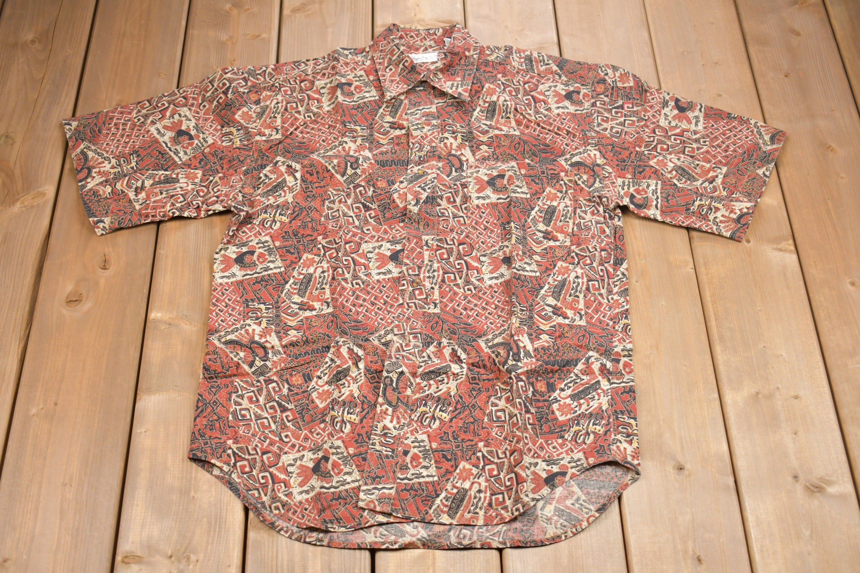 Vintage 1990s Bugle Boy Button Up T-Shirt