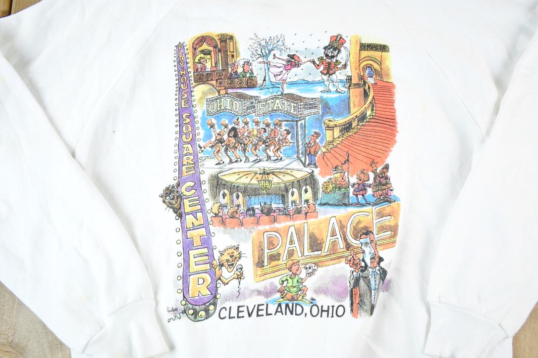 Vintage 1980s Cleveland Ohio City Highlights Crewneck Sweatshirt Mens XL