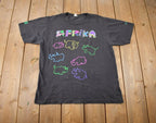 Vintage 1990s Afrika Kalahari Rhino Theme Souvenir Single Stitch Travel T Shirt
