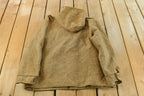 Vintage 1990s Flannel Hooded Reversible Wool Jacket Men's L /Button Up / Outdoors Jacket / Fall Wear