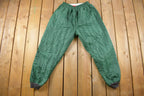 Vintage 1990s Green Insulated Snow Pants Size M