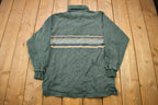 Vintage 1990s Eddie Bauer Sun Faded Quarter Button Sweatshirt