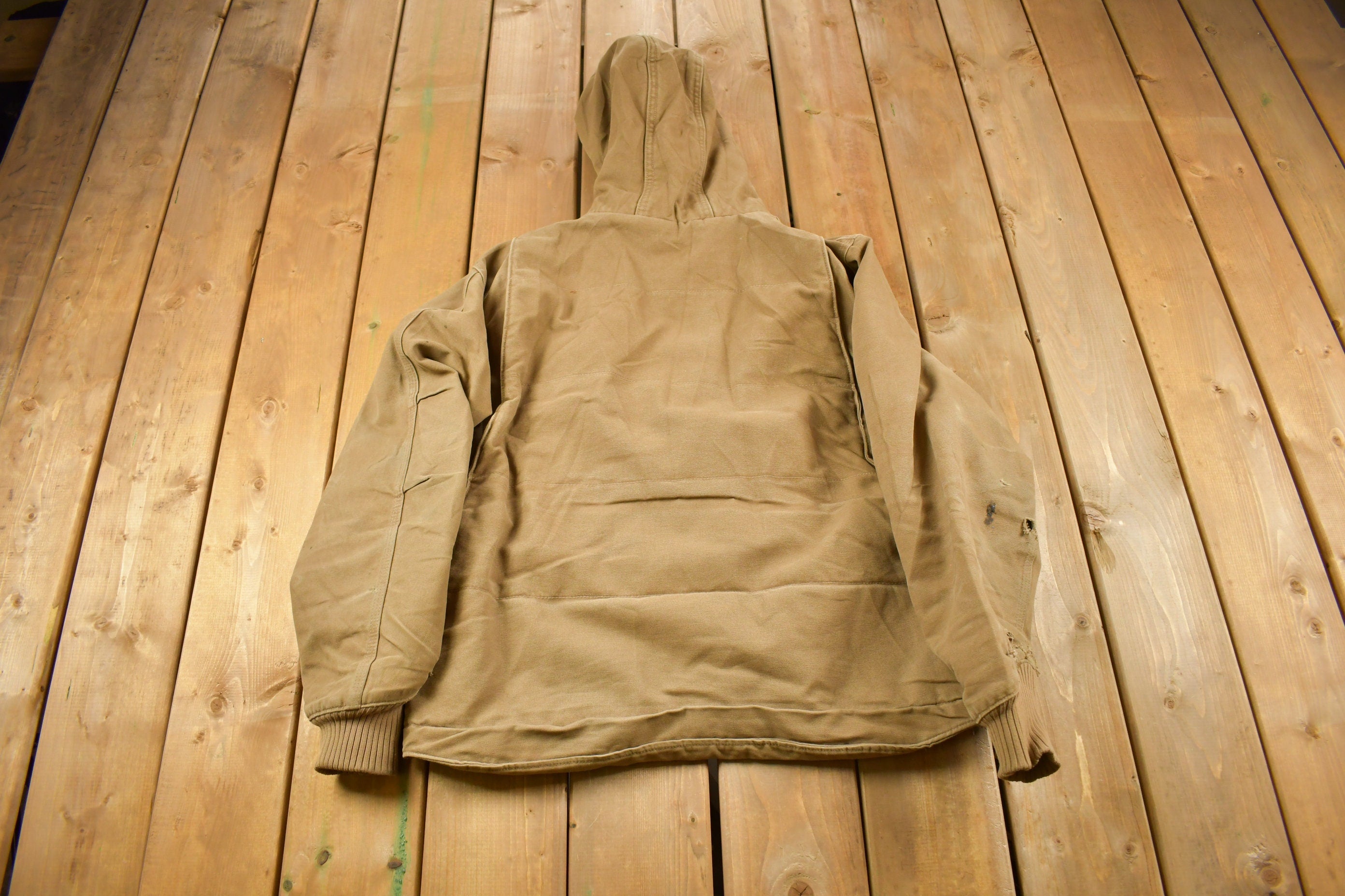 Vintage 1990s Carhartt Hooded Traditional Work Jacket
