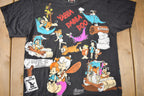 Vintage 1994 The Flintstones Cartoon All Over Print AOP Graphic T-Shirt