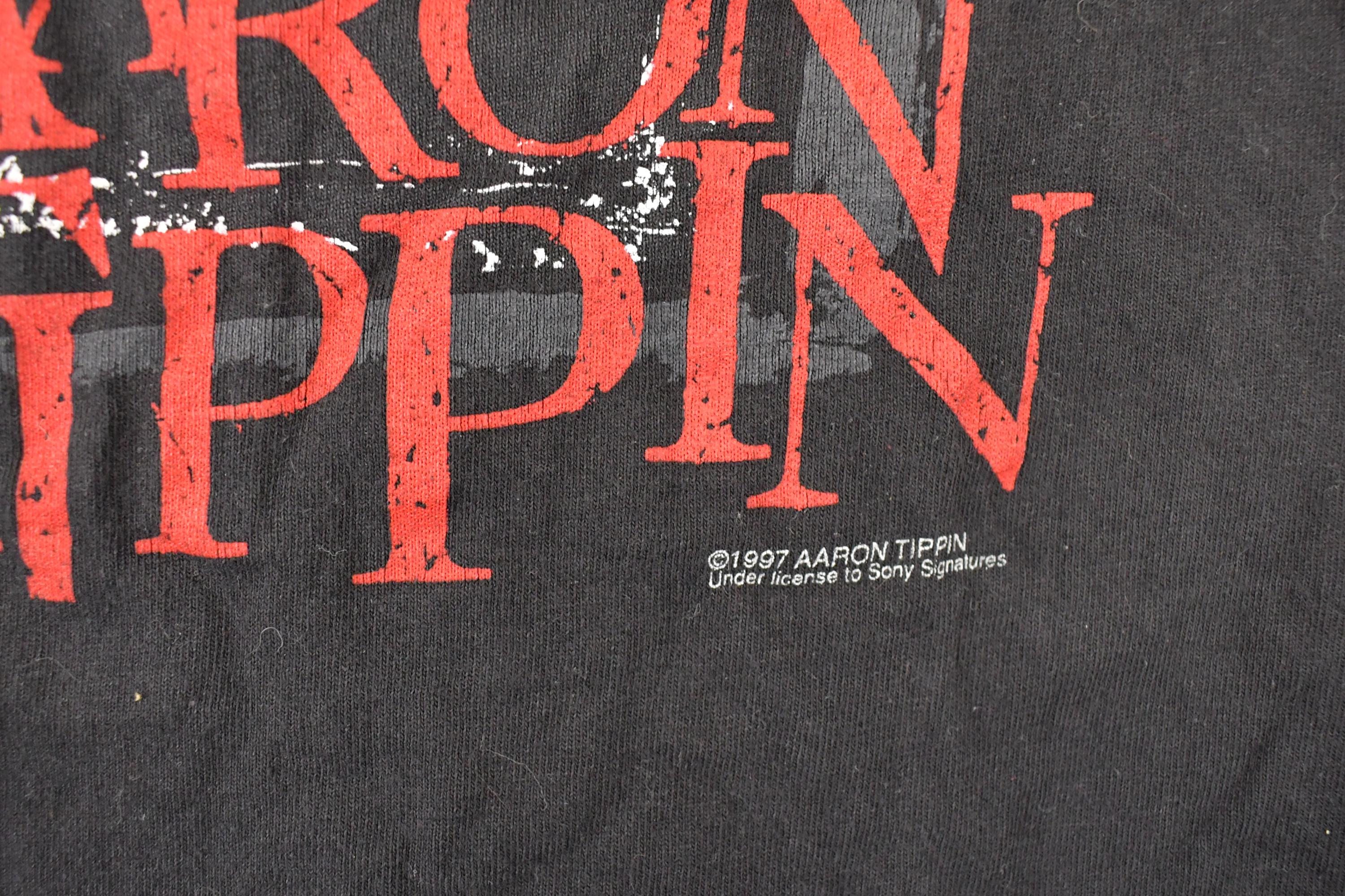 Vintage 1997 Aaron Tippin Greatest Hits Souvenir Band T-Shirt Men's M