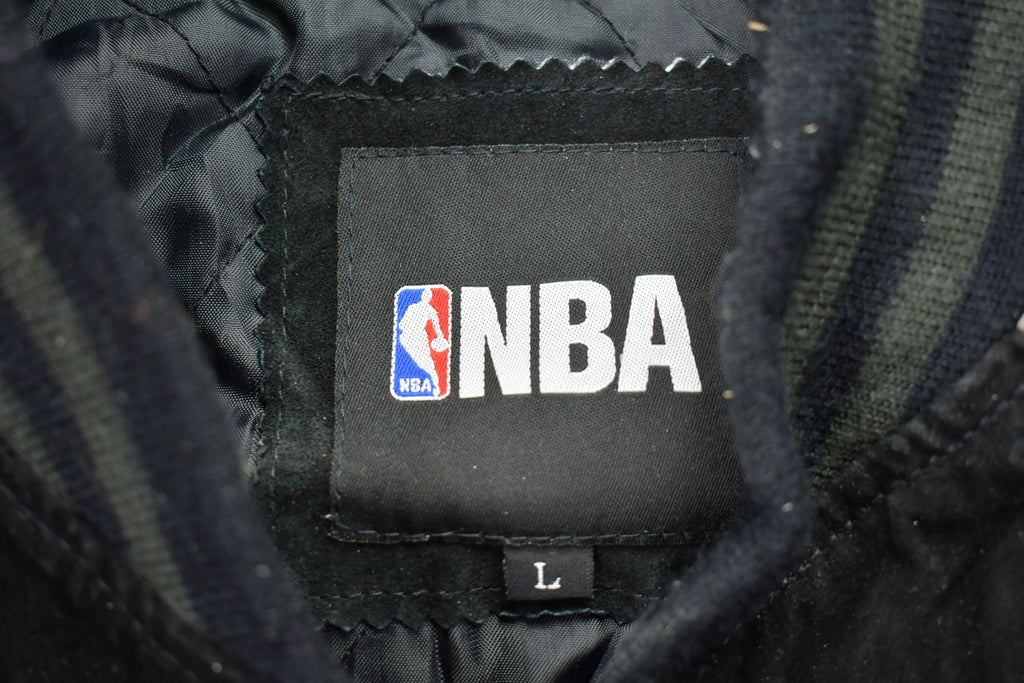 Vintage 1990s San Antonio Spurs NBA Leather Bomber Jacket