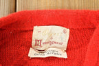 Vintage 1970s Munsingwear Knit Perfect Mild Distress Cardigan Sweater Made In USA