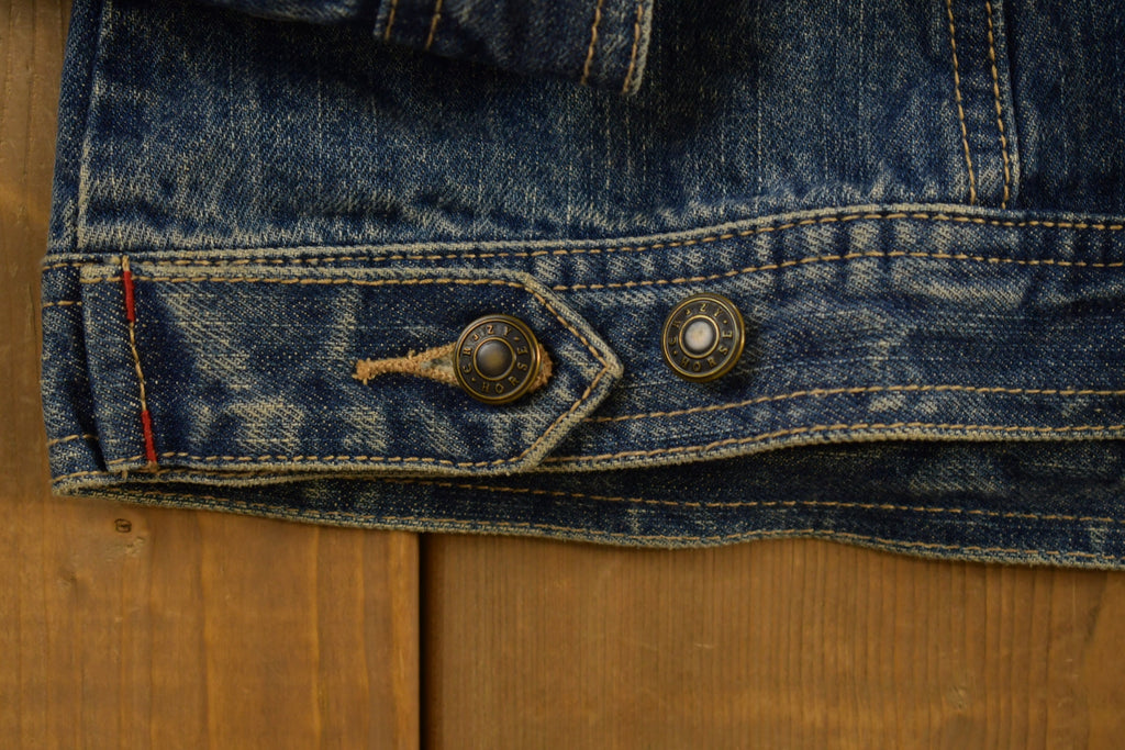 Vintage 1990s Crazy Horse Denim Jean Jacket