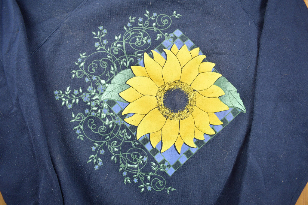 Vintage 1990s Sunflower Graphic Crewneck