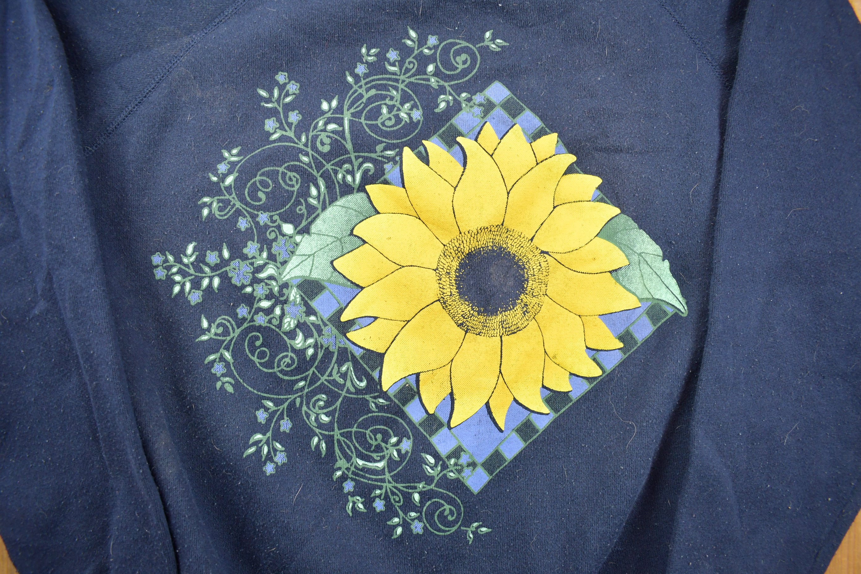 Vintage 1990s Sunflower Graphic Crewneck