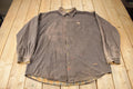 Vintage Y2K Plaid Lined Thrashed Carhartt Button Up Shirt