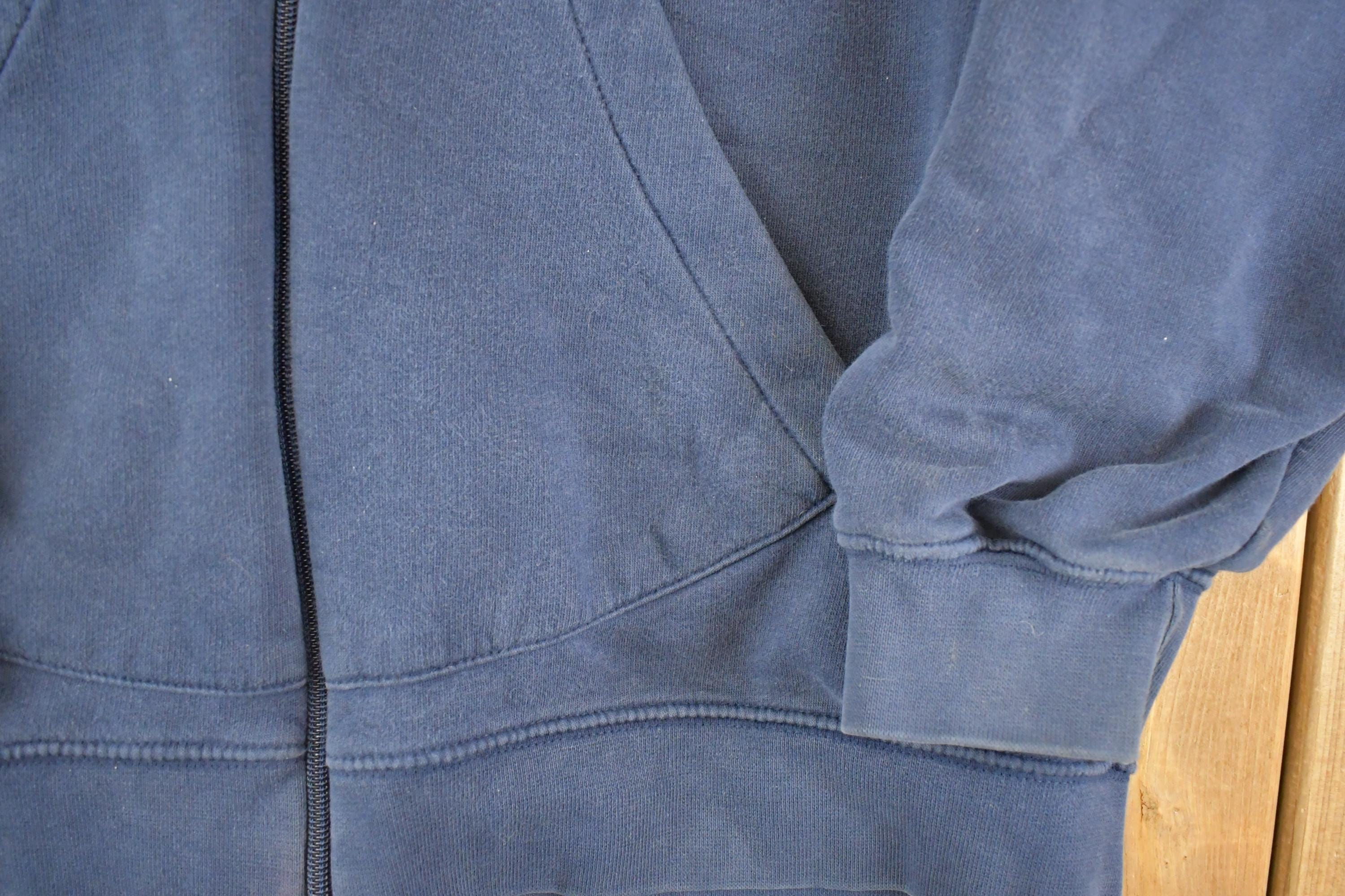 Vintage Y2K Nike Hoodie Full Zip Sweatshirt Men's XL / Swoosh Logo / Minimalist / Made in USA / 90s Nike Sweater